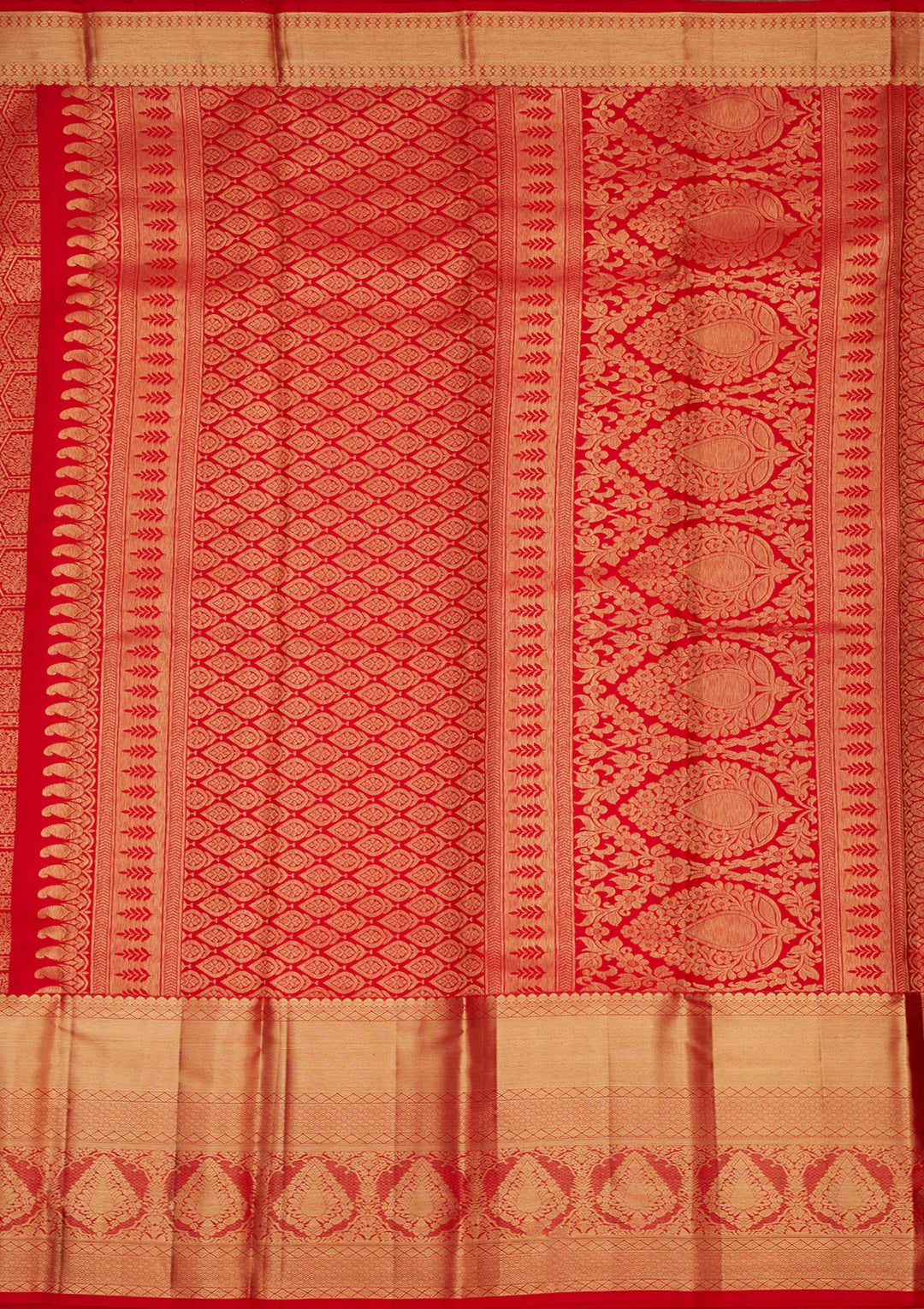 Red Zariwork Pure Silk Saree