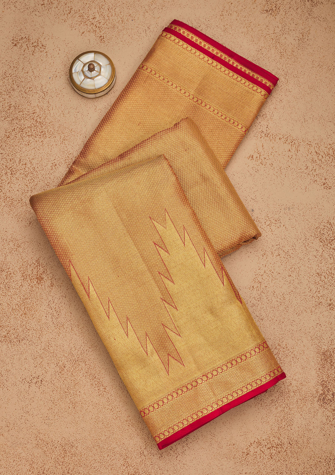 Red Zariwork Pure Silk Saree