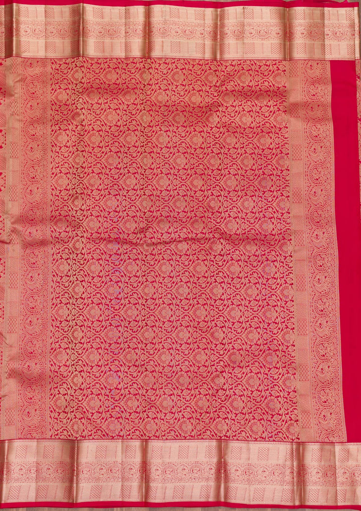 Red Zariwork Banarasi Pure Silk Saree