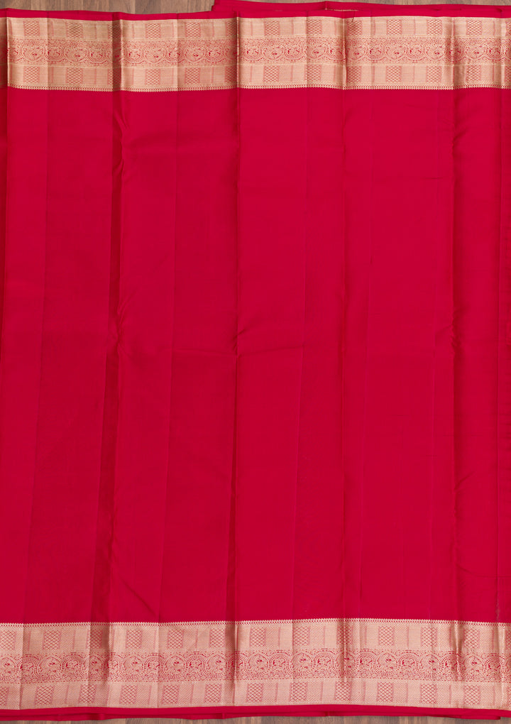 Red Zariwork Banarasi Pure Silk Saree