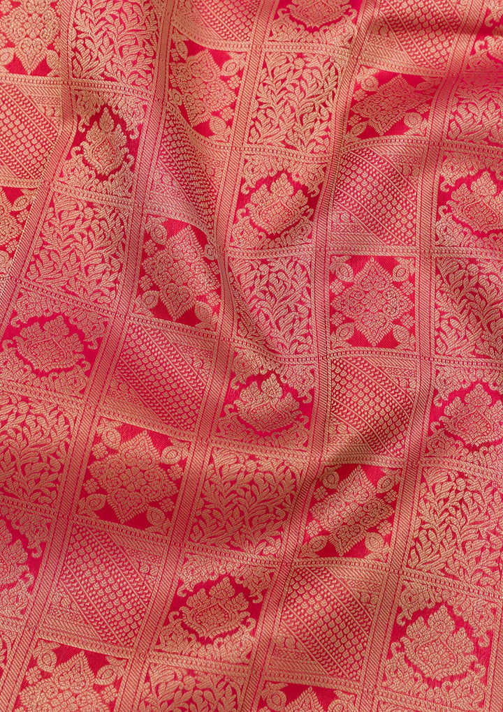 Red Zariwork Banarasi Pure Silk Saree