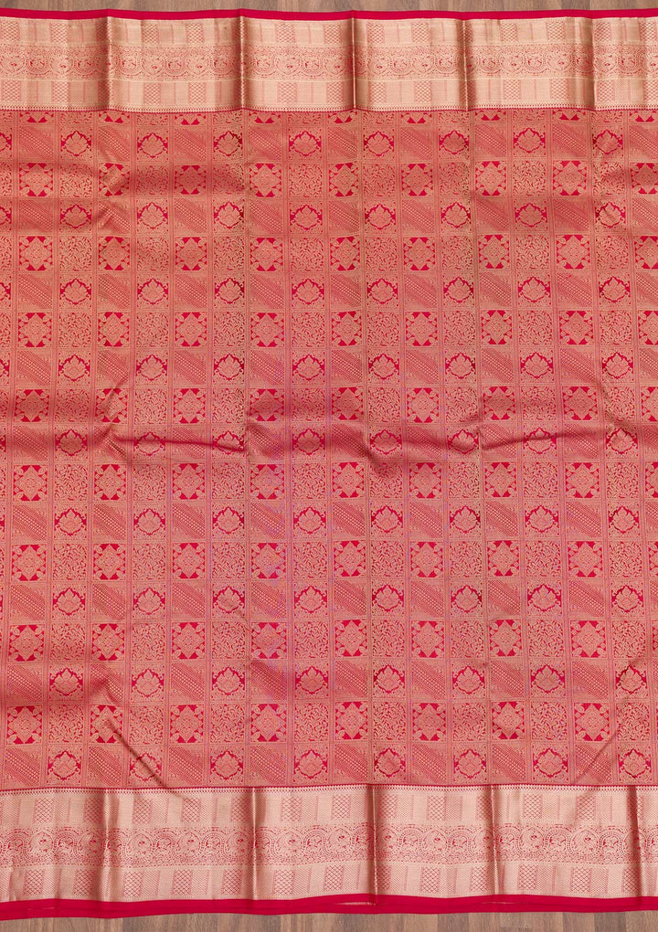 Red Zariwork Banarasi Pure Silk Saree