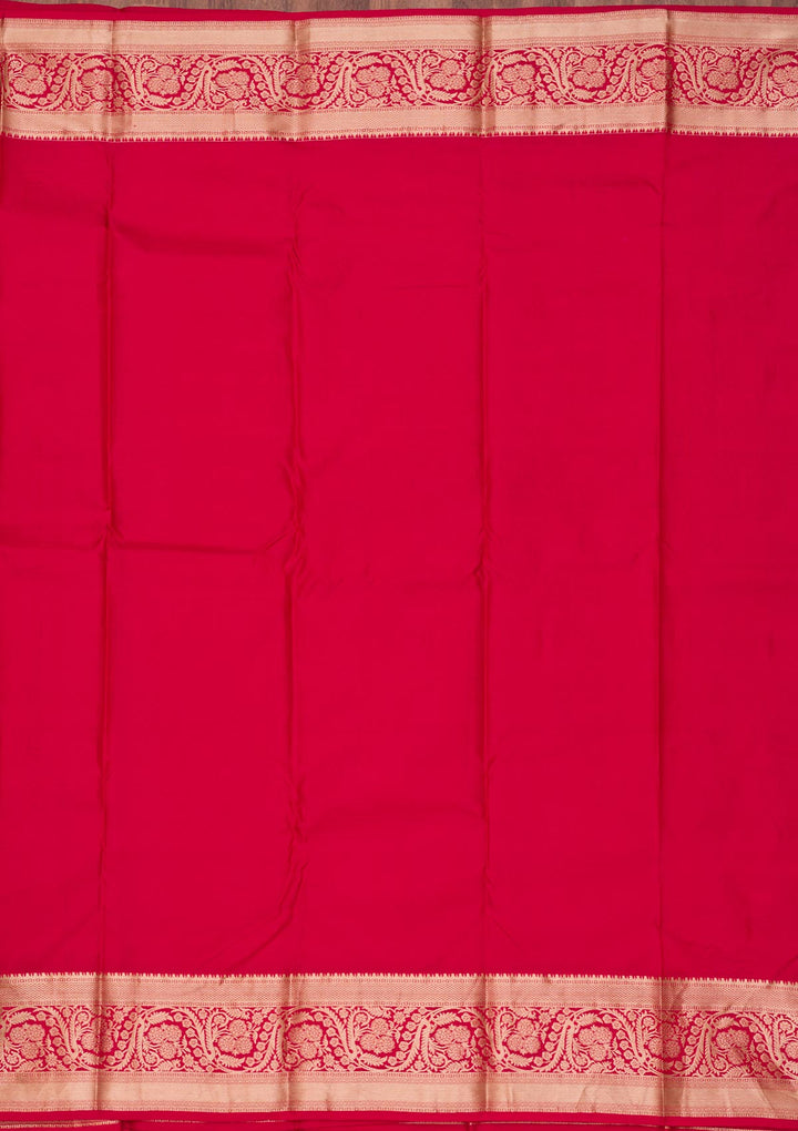 Red Zariwork Pure Silk Saree