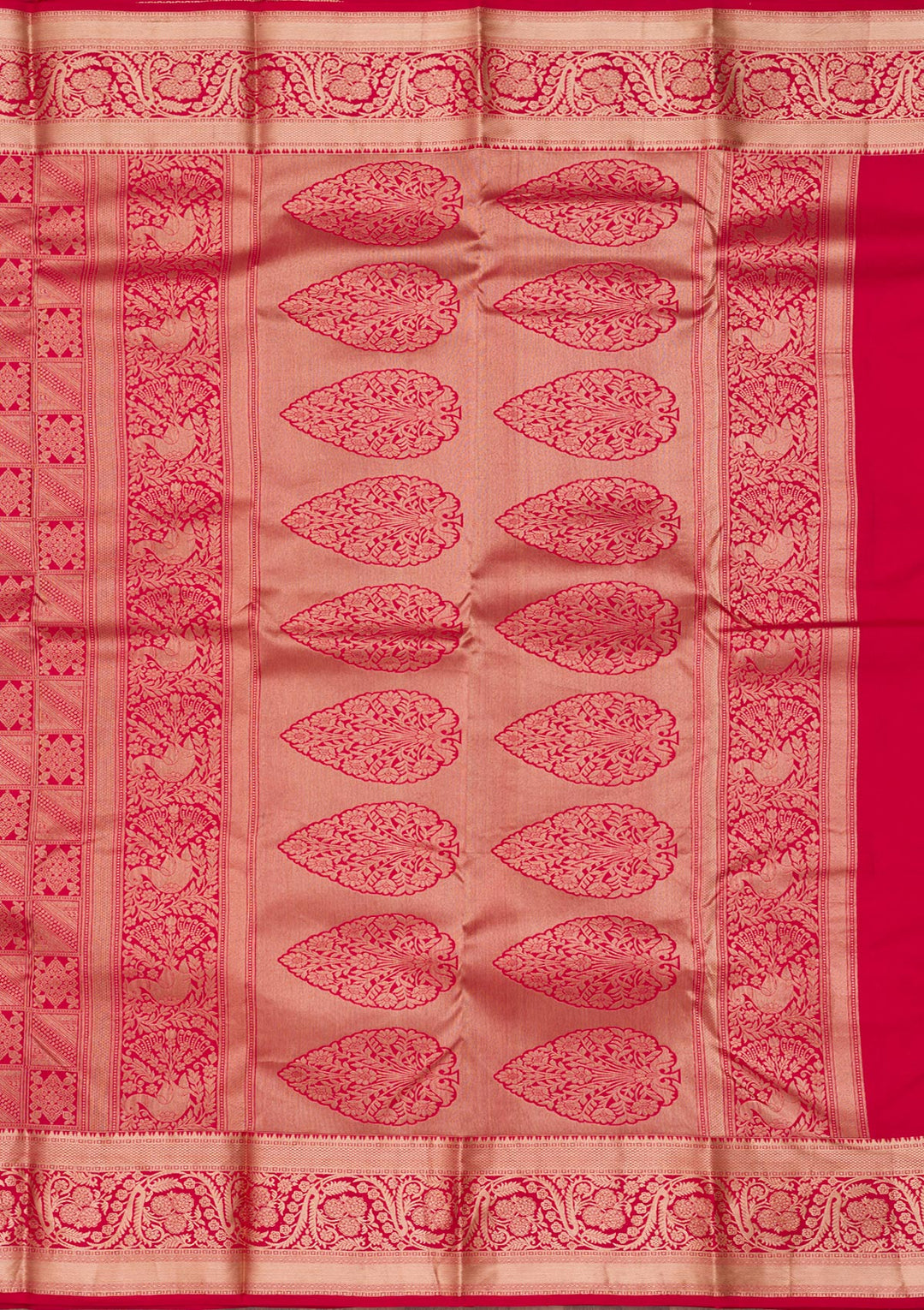Red Zariwork Pure Silk Saree