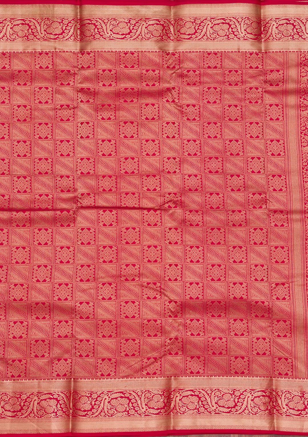 Red Zariwork Pure Silk Saree