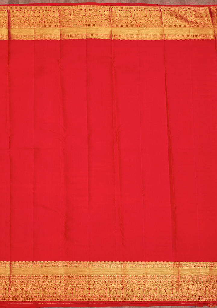 Red Zariwork Pure Silk Saree