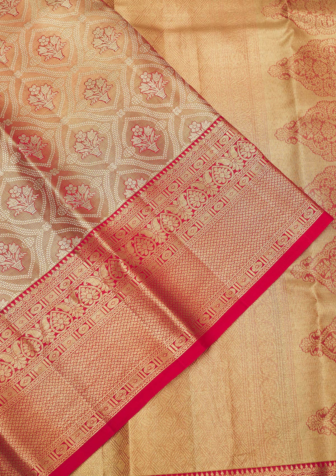 Red Zariwork Pure Silk Saree