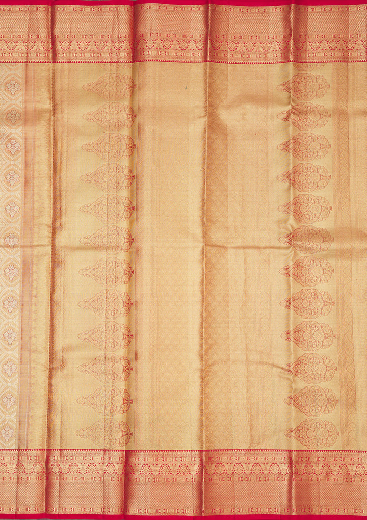 Red Zariwork Pure Silk Saree