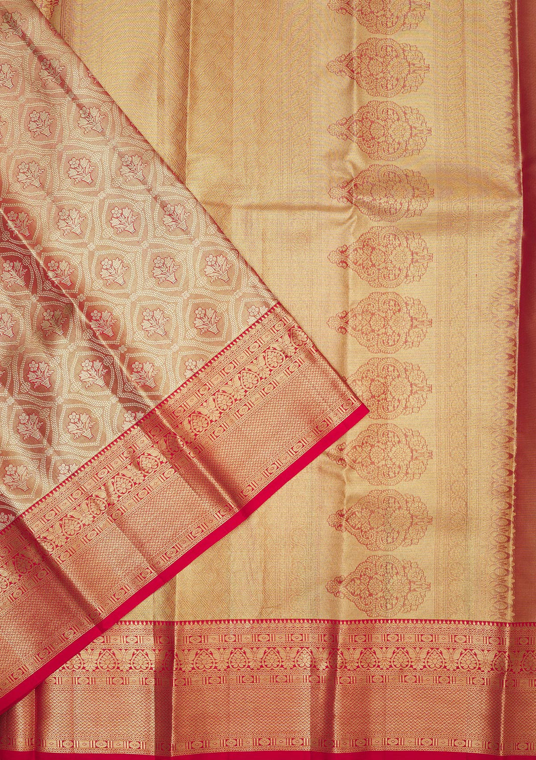 Red Zariwork Pure Silk Saree