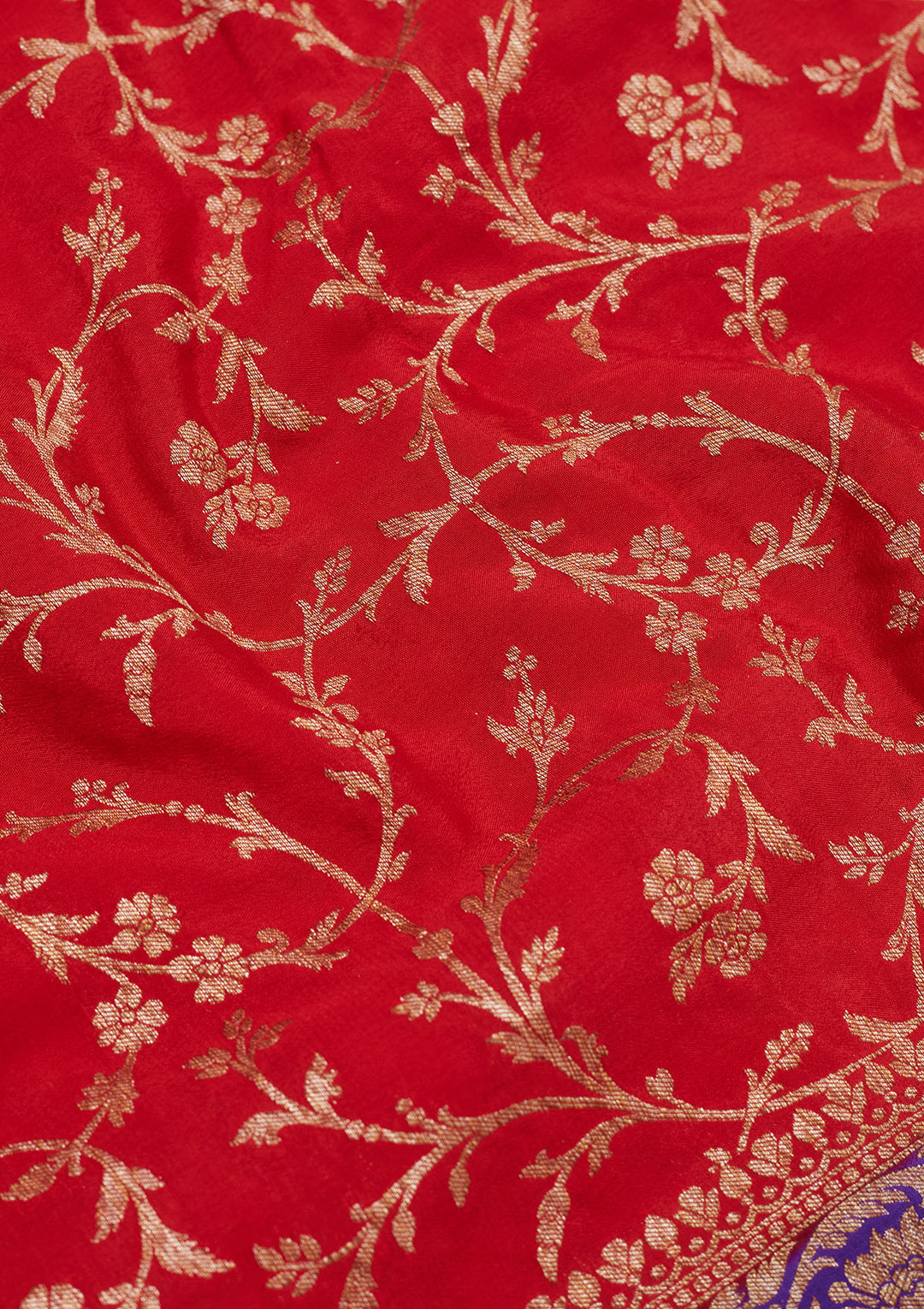Red Zariwork Pure Silk Saree