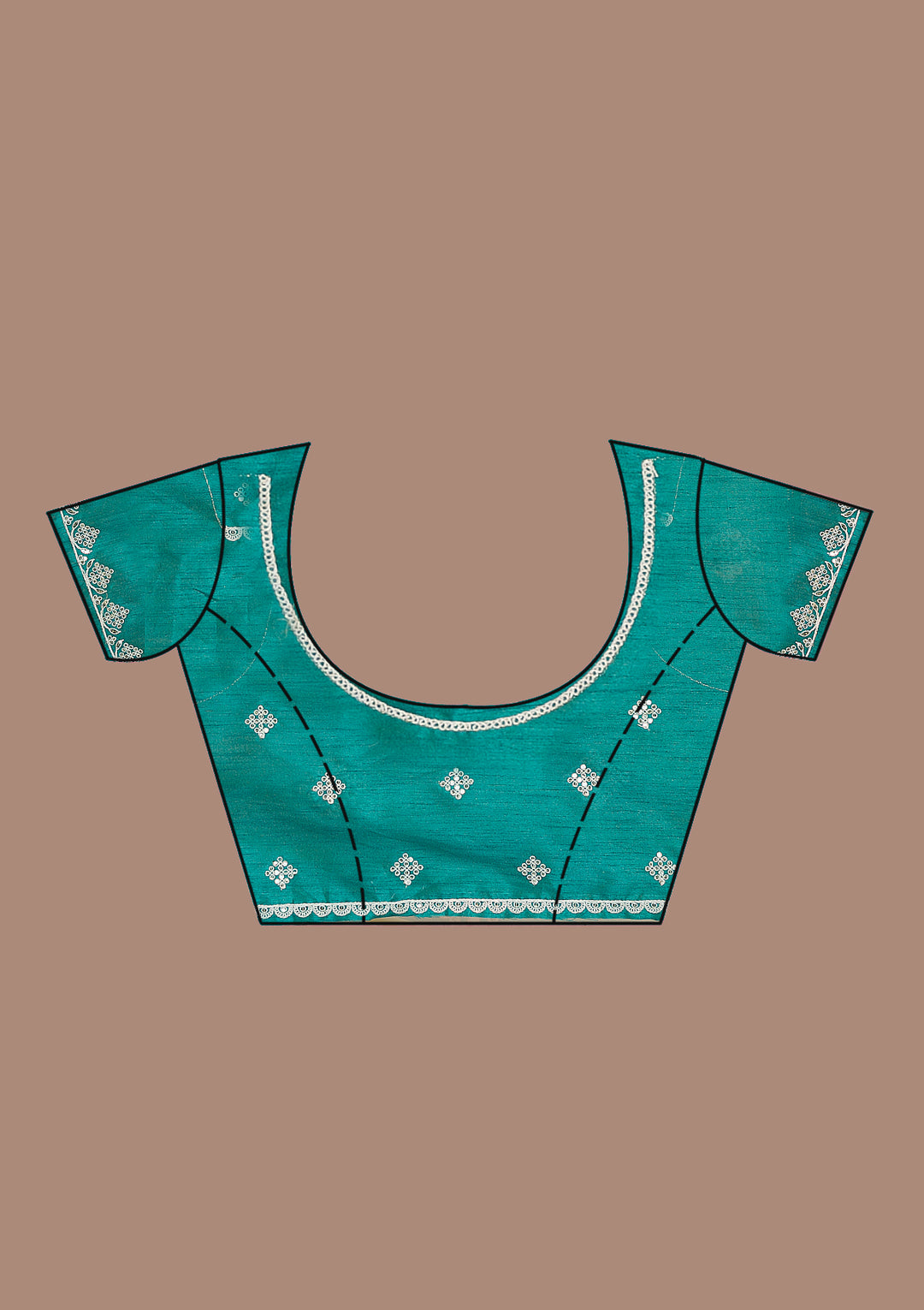 Sky Blue Ombre Net Saree