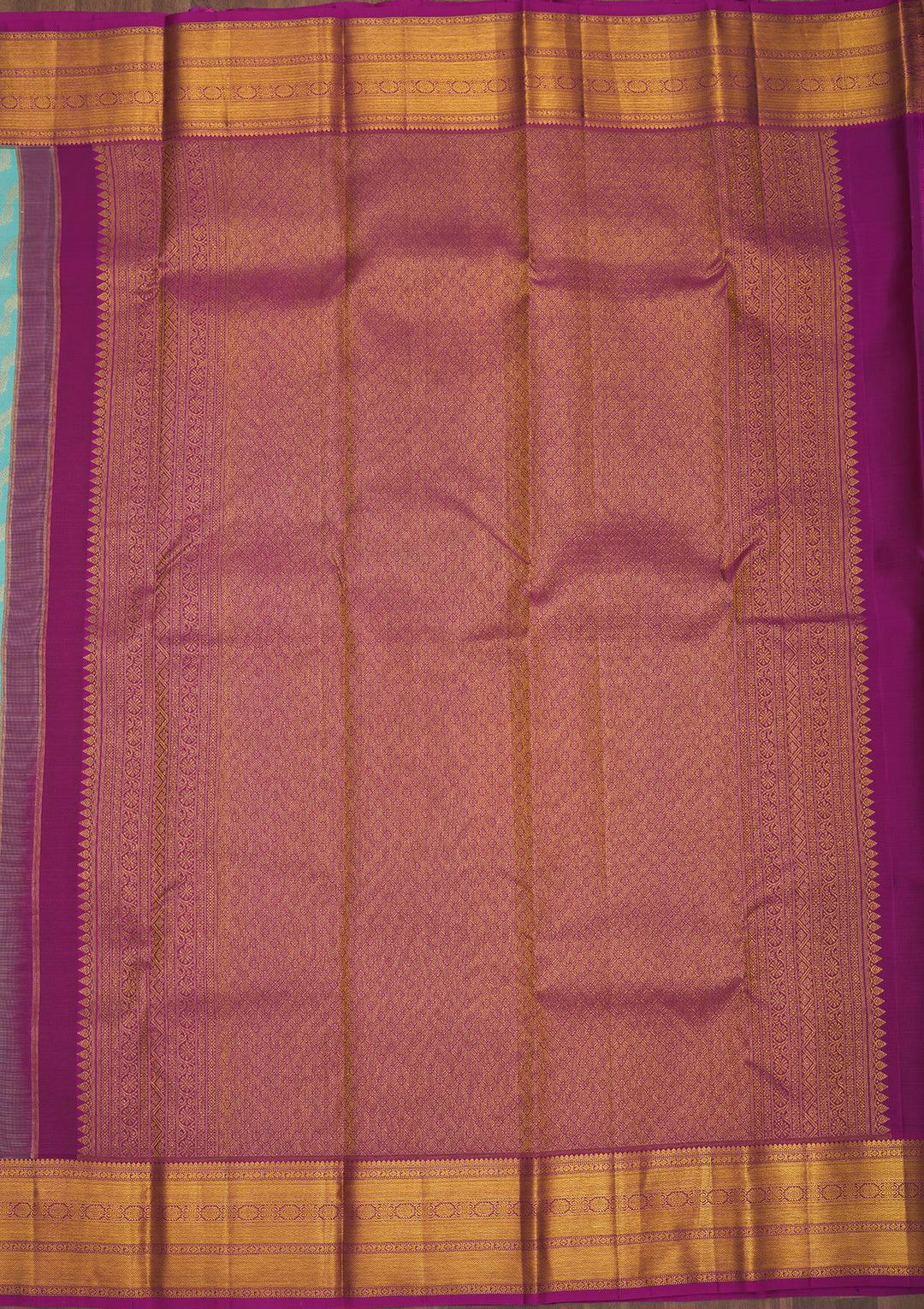 Sky Blue Zariwork Pure Silk Saree
