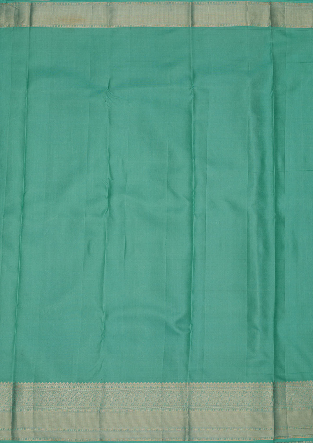 Turquoise Blue Zariwork Pure Silk Saree