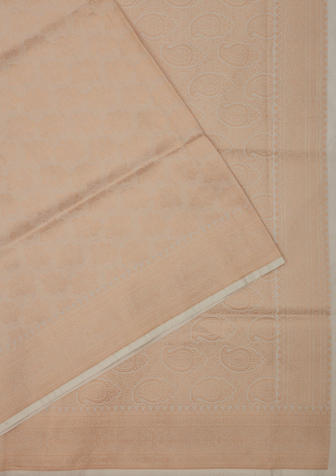 White Zariwork Pure Silk Saree