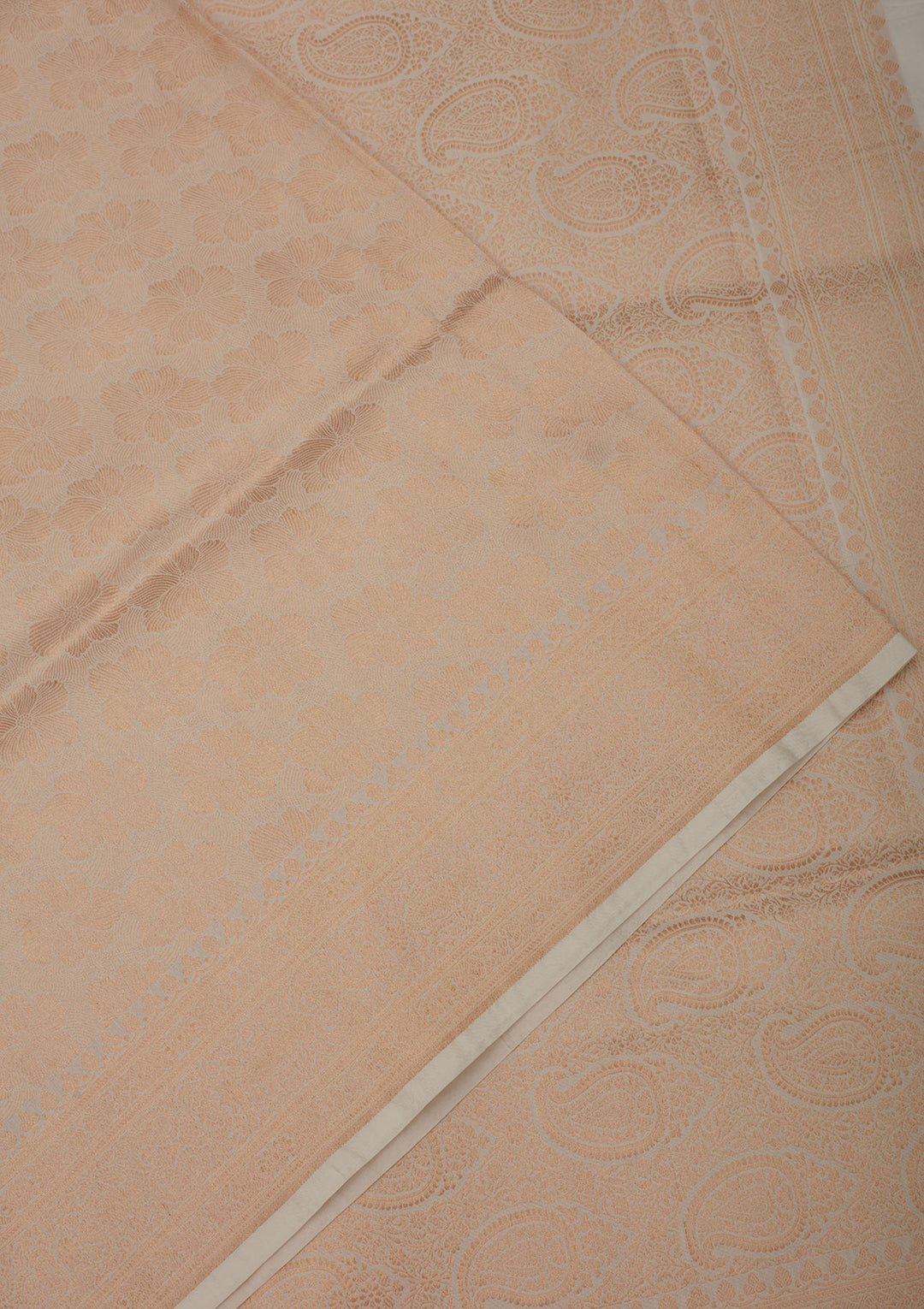 White Zariwork Pure Silk Saree