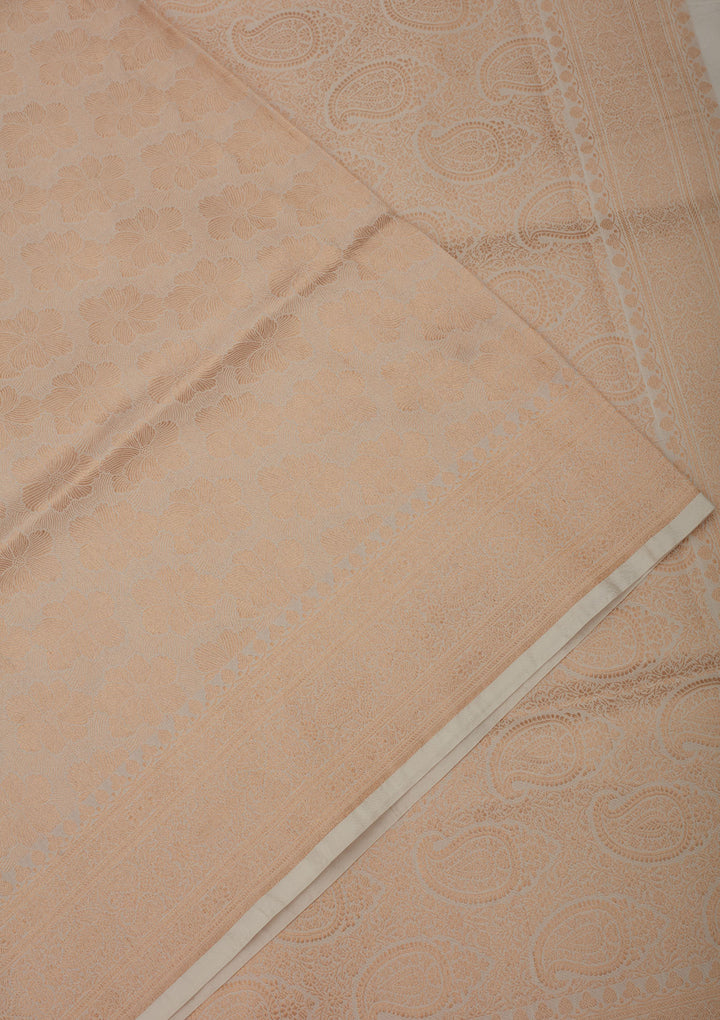 White Zariwork Pure Silk Saree