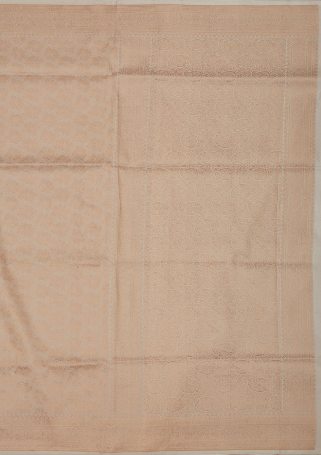 White Zariwork Pure Silk Saree