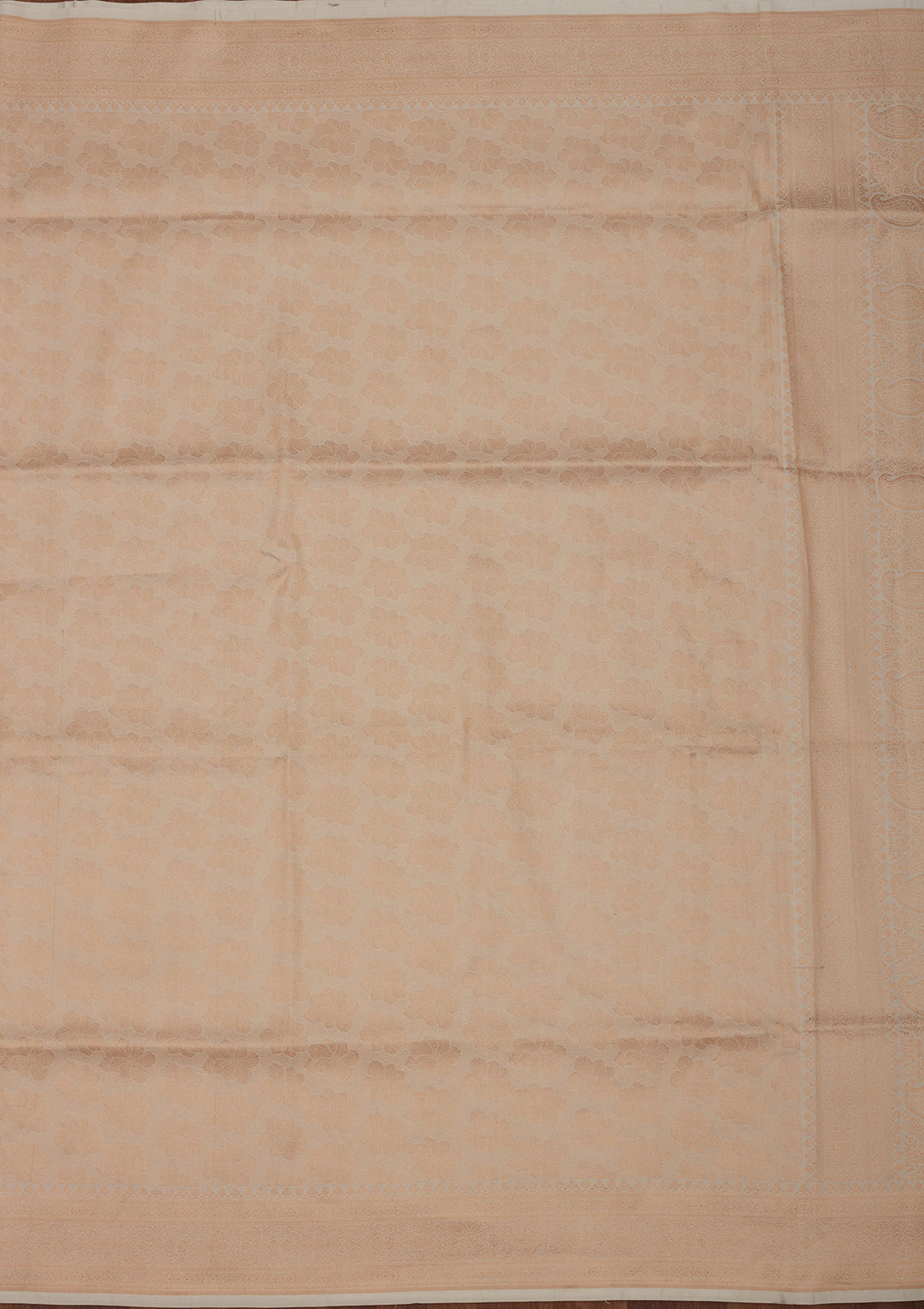 White Zariwork Pure Silk Saree