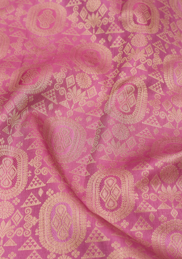 Wine Zariwork Pure Silk Saree
