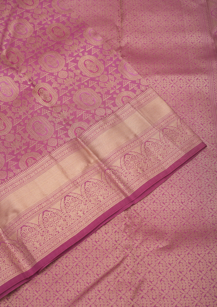Wine Zariwork Pure Silk Saree