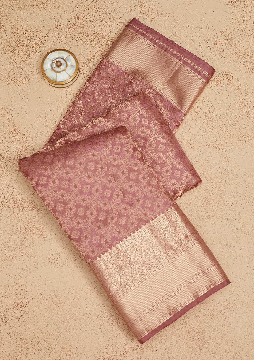 Wine Zariwork Pure Silk Saree