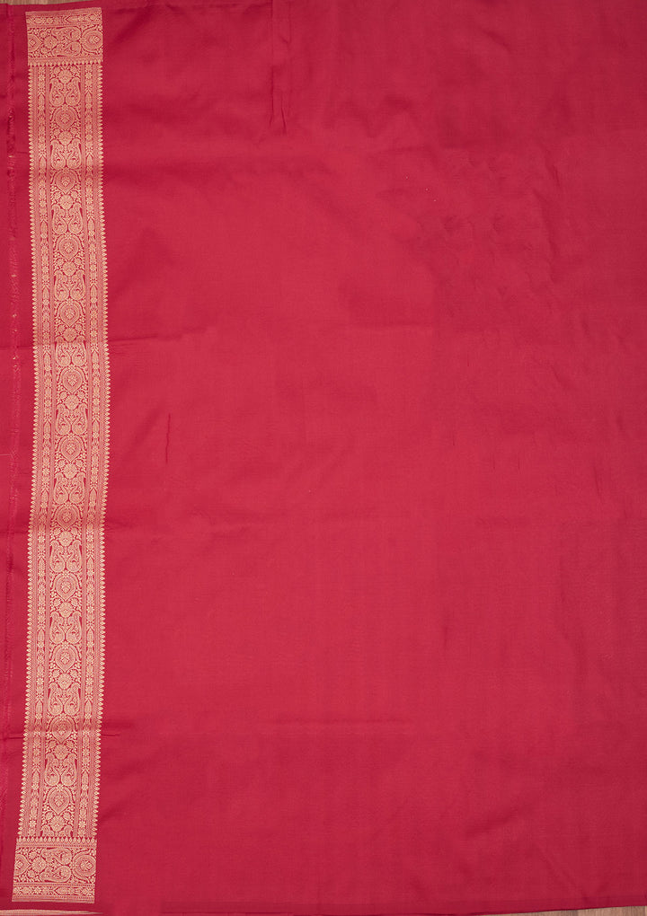 Wine Zariwork Pure Silk Saree