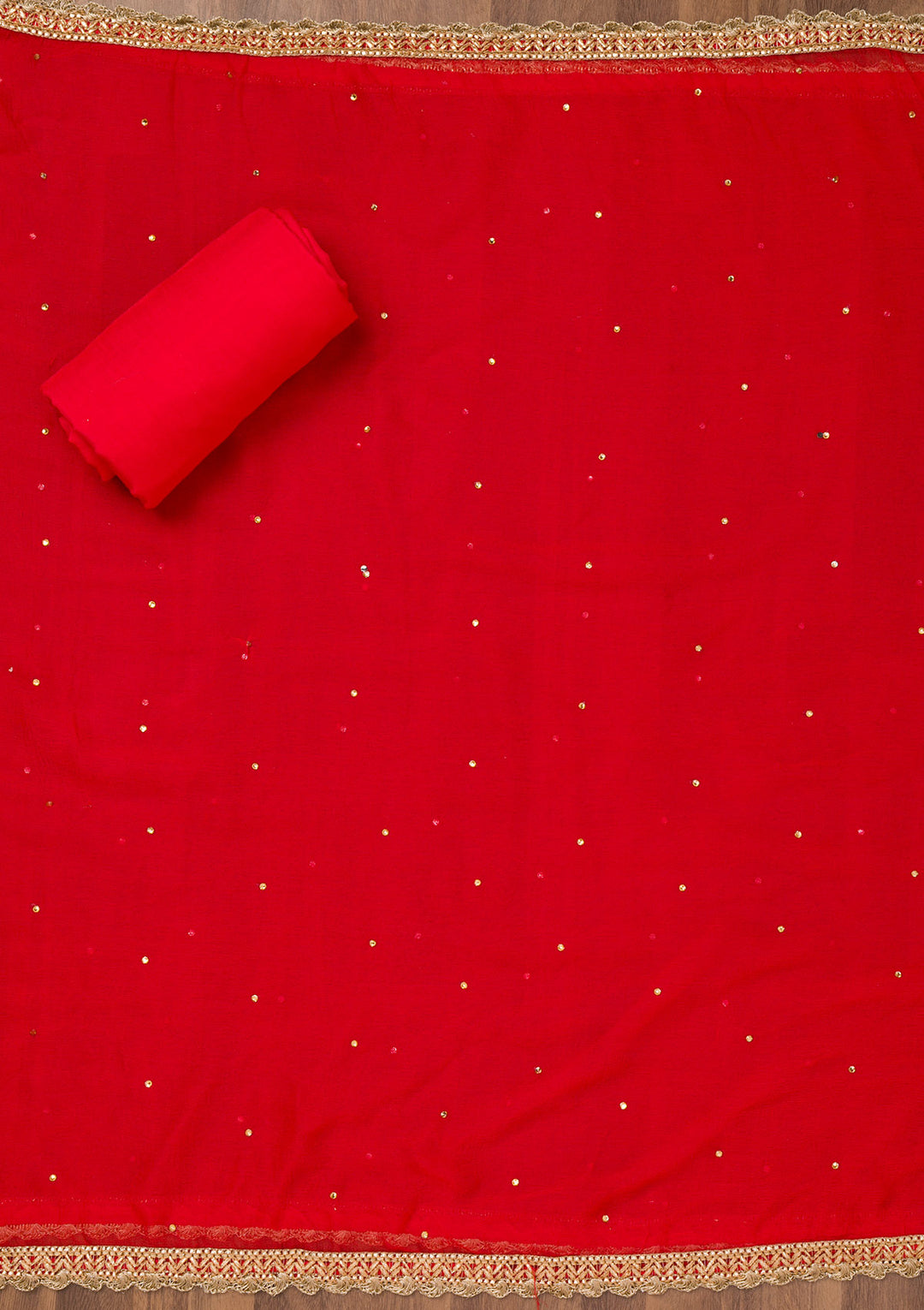 Yellow Zariwork Organza Unstitched Salwar Suit