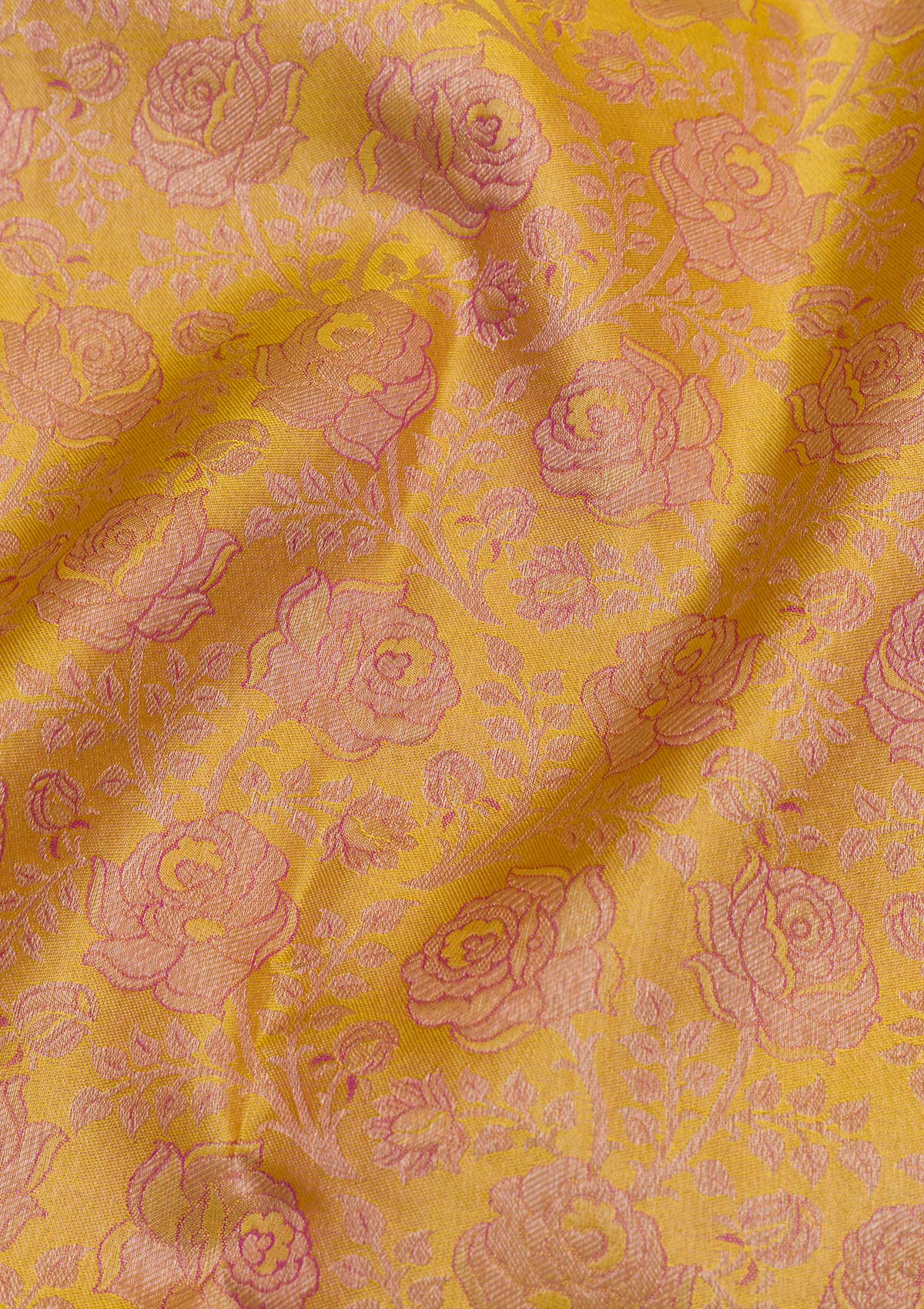 Yellow Zariwork Pure Silk Saree