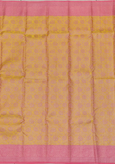 Yellow Zariwork Pure Silk Saree