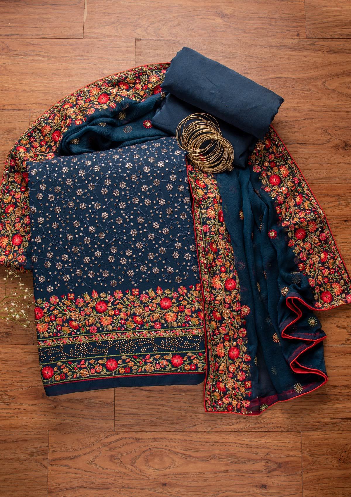 Designer unstitched salwar suits shop