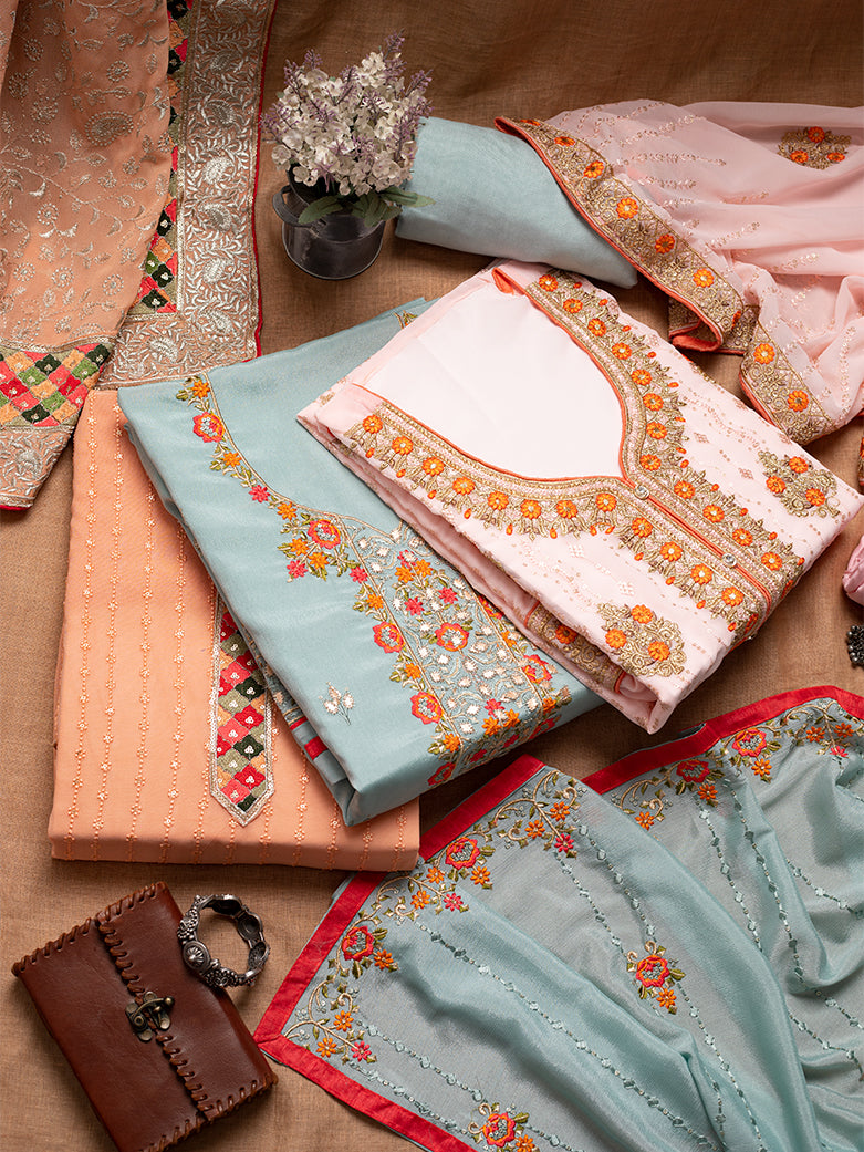 Buy 2 get 1 Dress Materials - Koskii