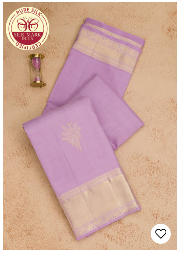 Lavender Silk Saree