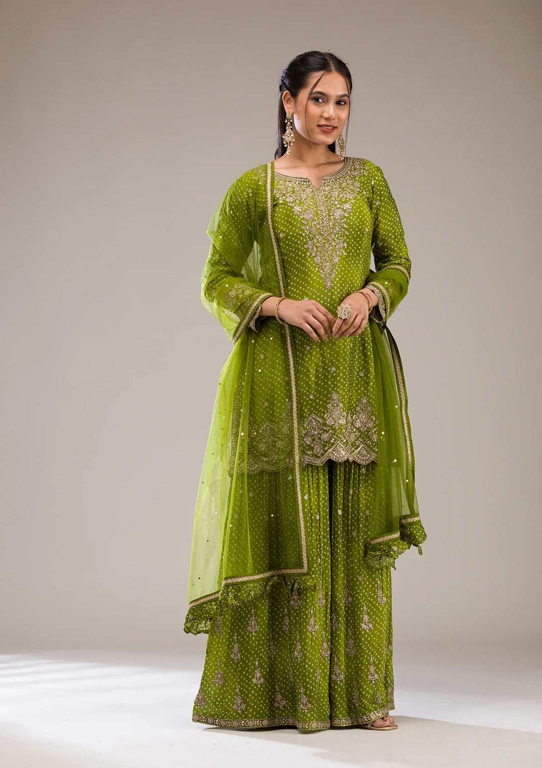 Green Kurta Set
