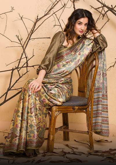 Convert Old Saree Into Designer Kurti Cutting And Stitching || Pleated Kurti  @rpfashiontech1545 - YouTube