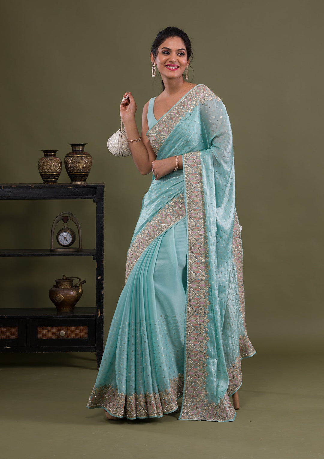 Light Blue Saree
