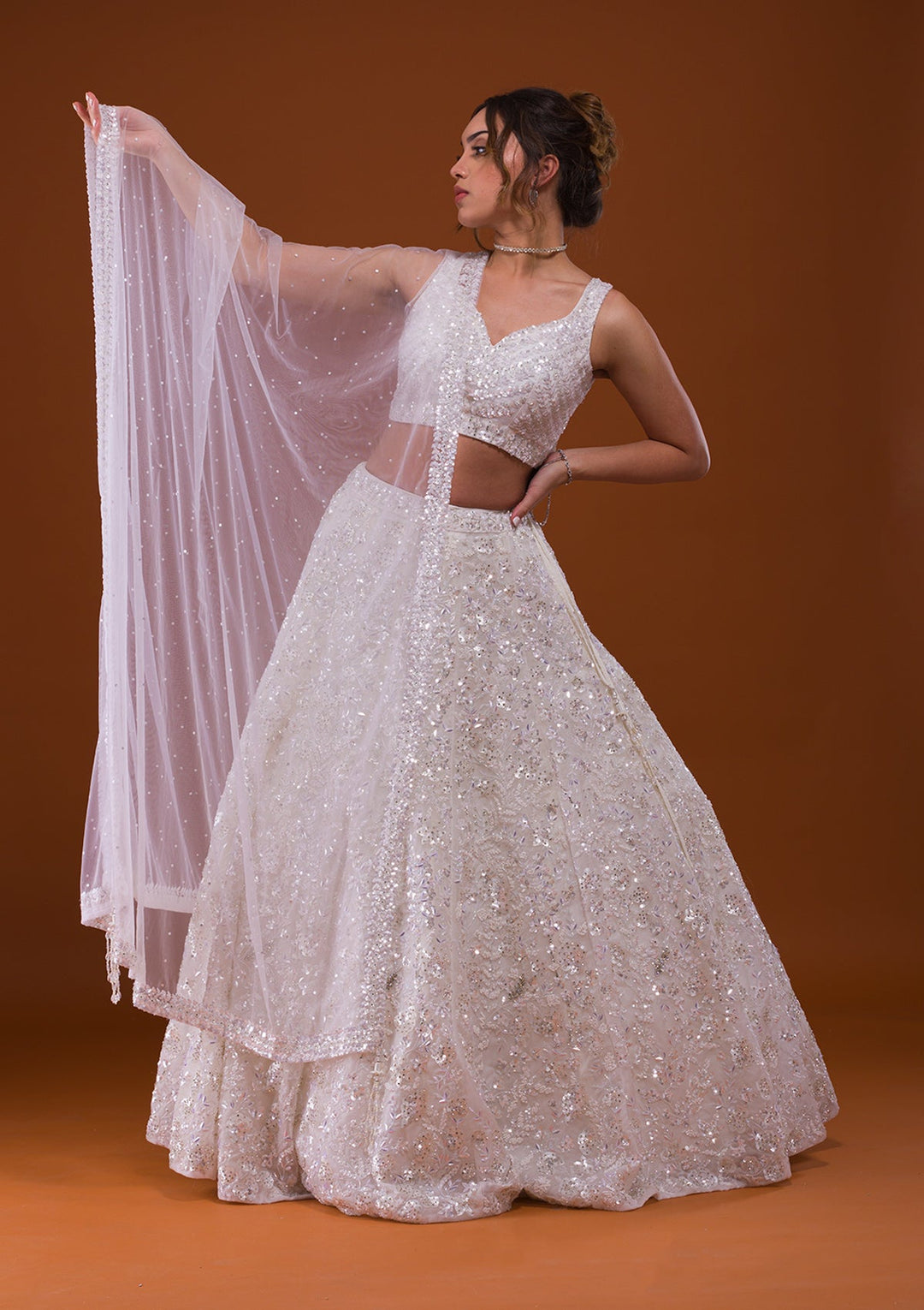 White Lehenga Choli