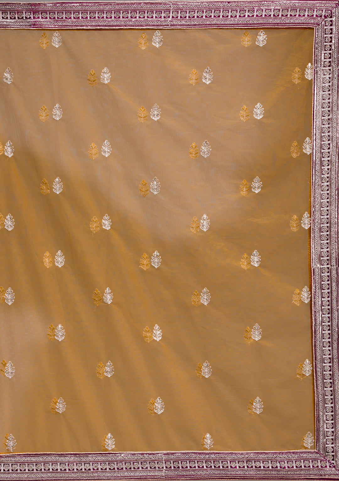 Wine Sequins Velvet Semi-Stitched Lehenga