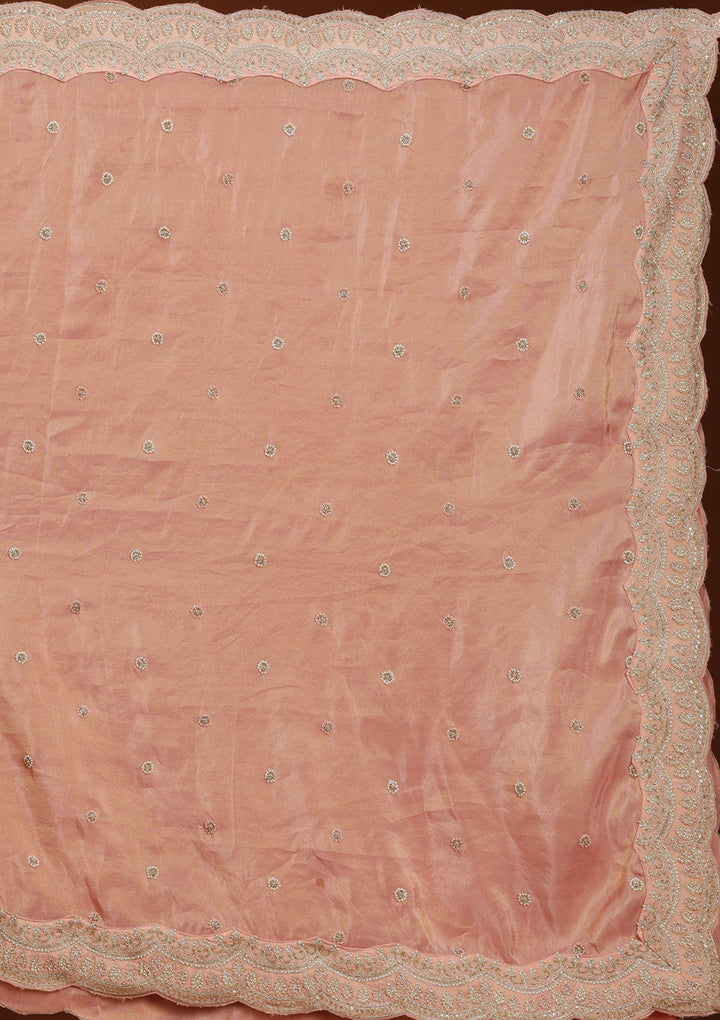 Wine Zariwork (Gold) Shimmer Readymade Lehenga