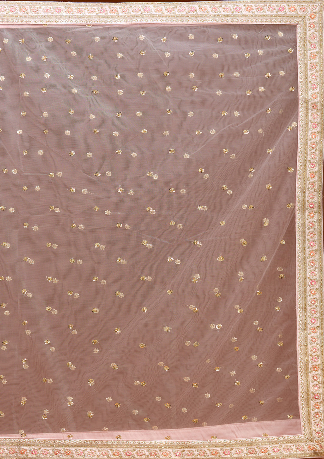 Baby Pink Zardozi (Gold) Raw Silk Readymade Lehenga