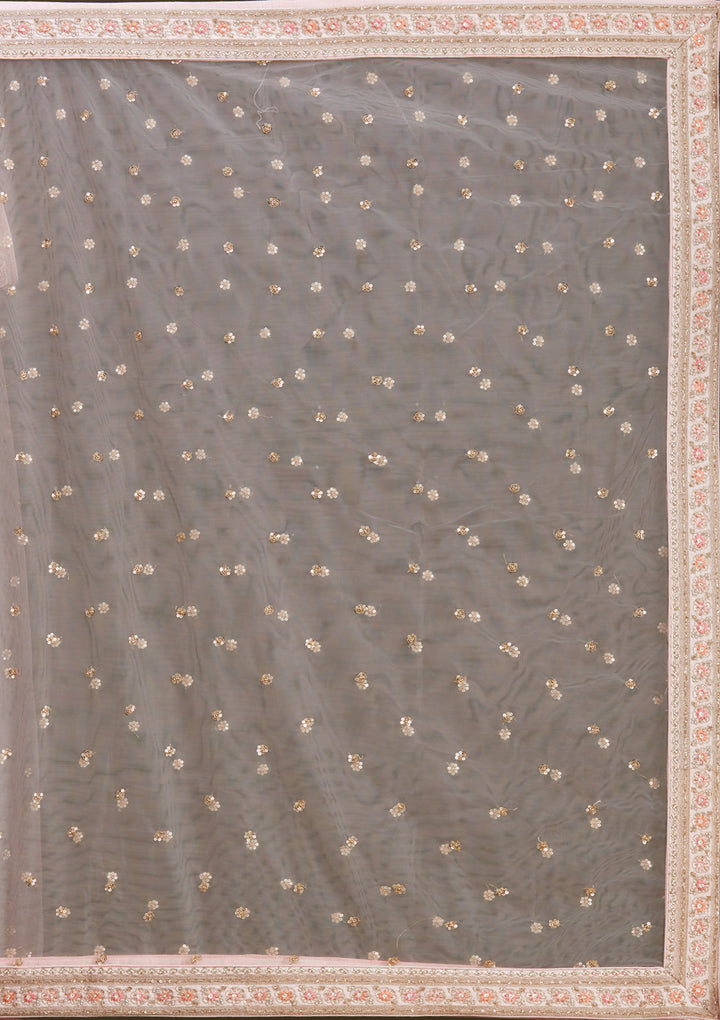 Cream Zardozi (Gold) Raw Silk Readymade Lehenga