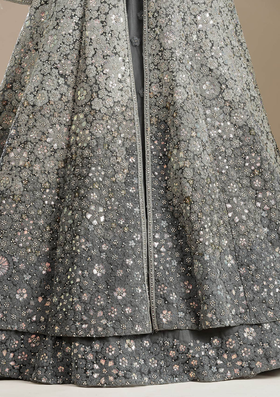 Mehendi Cording Net Readymade Lehenga