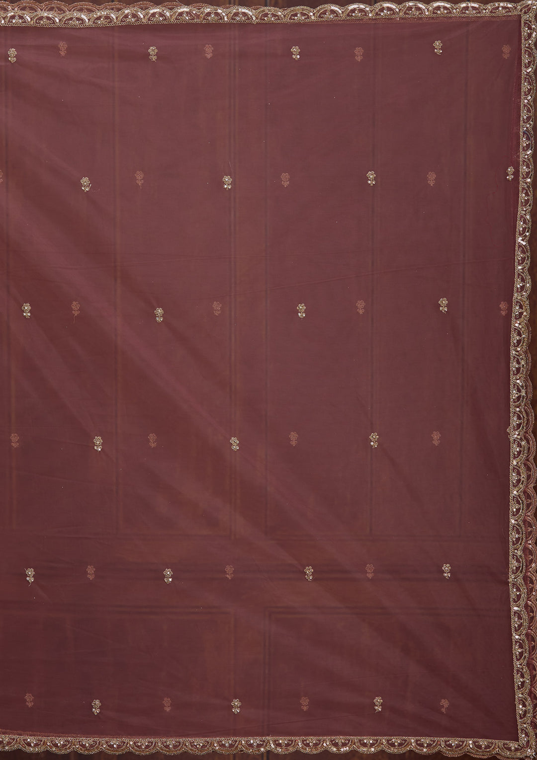 Onion Pink Sequins Net Readymade Lehenga