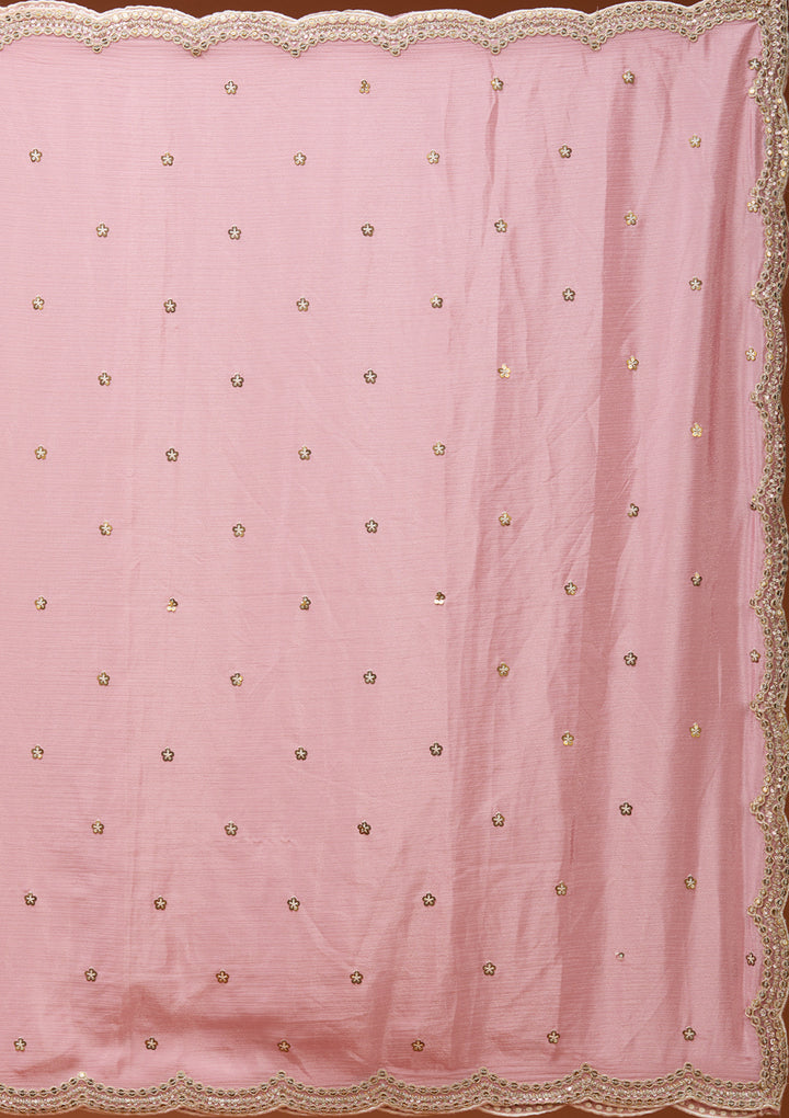 Pista Green Cording Satin Readymade Lehenga
