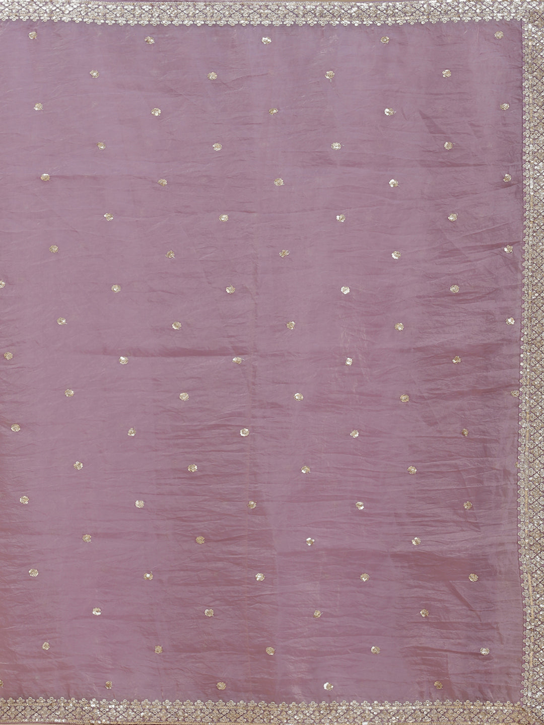 Lavender Zariwork (Gold) Tissue Readymade Lehenga