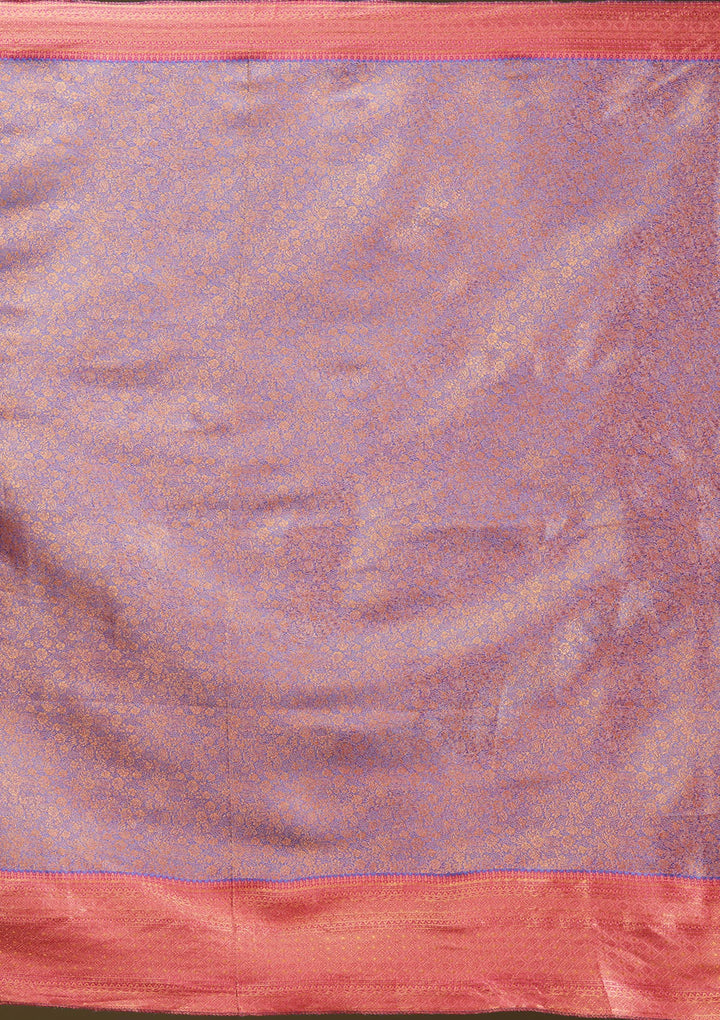 Rani Pink No Work (Plain) Banarasi Readymade Lehenga