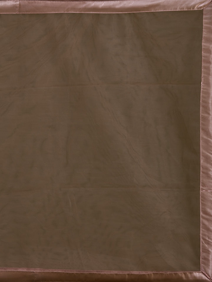 Light Brown Sequins Net Readymade Lehenga