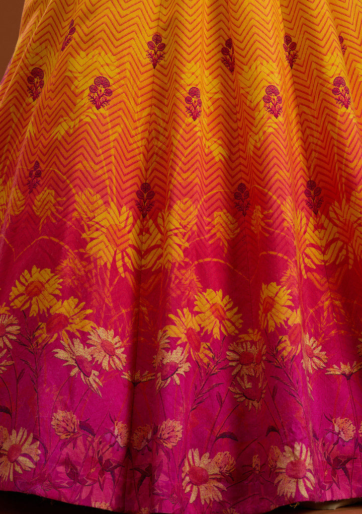 Mustard Cutdana Raw Silk Readymade Lehenga