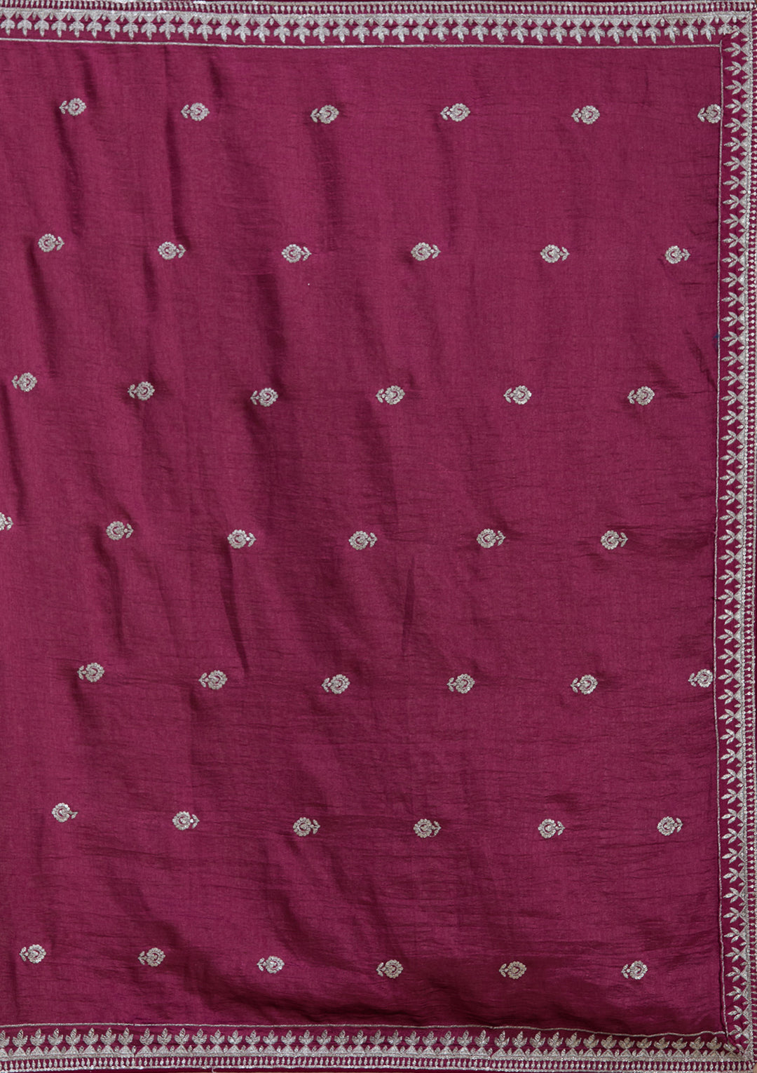 Purple Zariwork Net Semi-Stitched Lehenga
