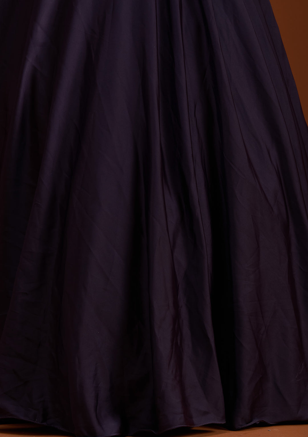 Lavender Cutdana Satin Gown