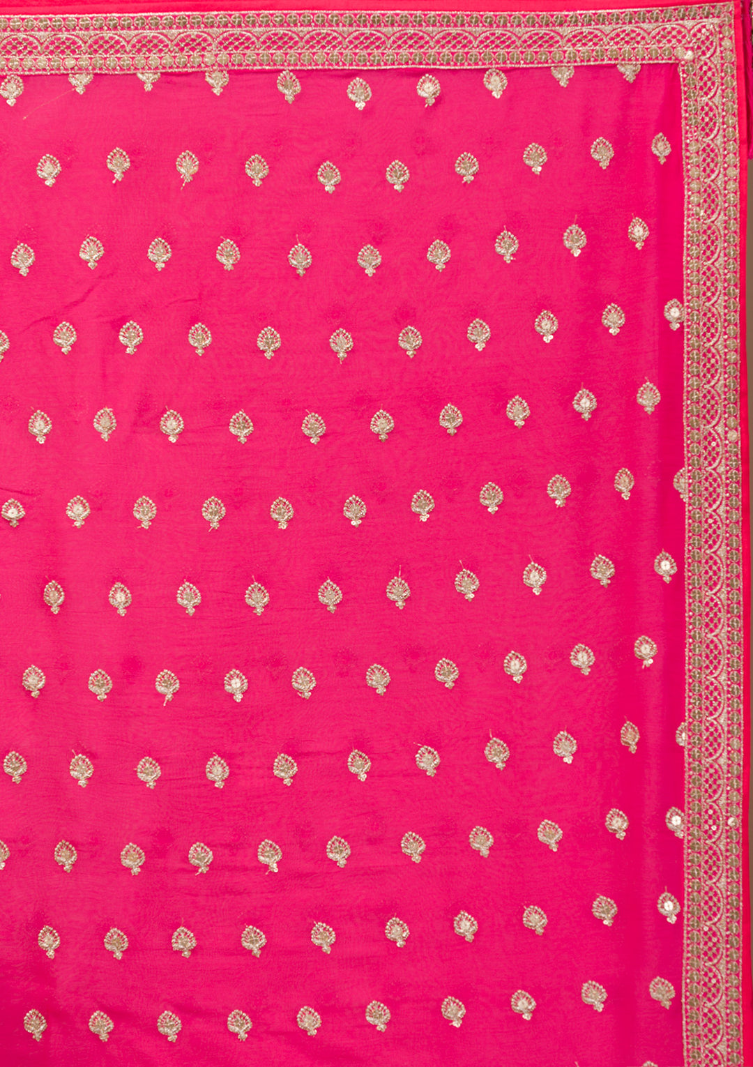 Orange Zariwork Georgette Readymade Lehenga